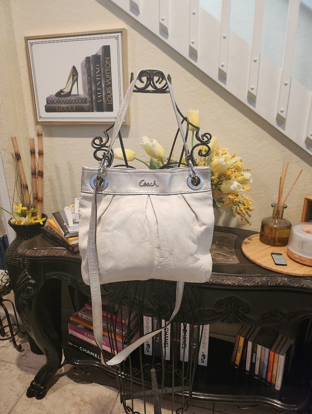 Coach Ashley Leather Hippie Bag